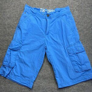 Tommy‎ Hilfiger Shorts Boys 16 Blue Cargo Pockets 1985
